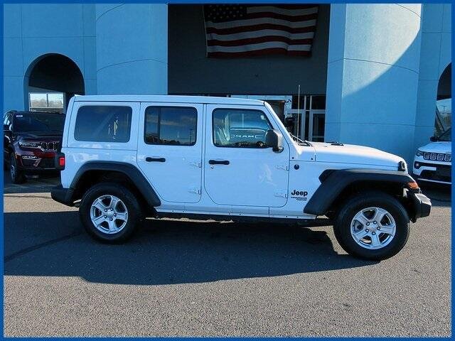 Used 2021 Jeep Wrangler Unlimited Sport S with VIN 1C4HJXDGXMW810190 for sale in New Britain, CT