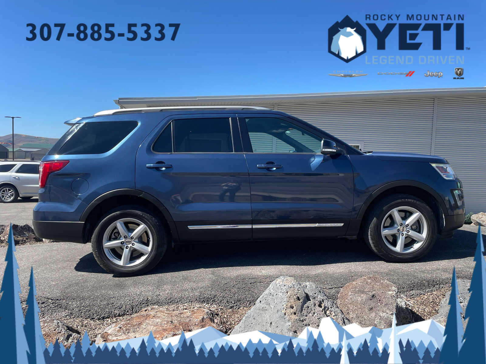 Used 2017 Ford Explorer XLT with VIN 1FM5K8D88HGD43751 for sale in Afton, WY