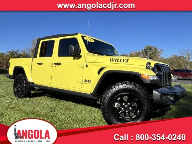 Used 2023 Jeep Gladiator WILLYS SPORT with VIN 1C6HJTAGXPL515469 for sale in Angola, IN