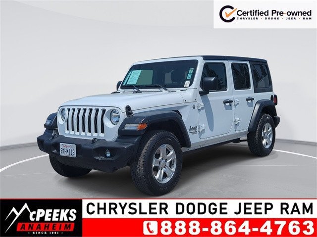 Used 2019 Jeep Wrangler Unlimited Sport S with VIN 1C4HJXDN9KW593582 for sale in Anaheim, CA