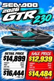 New 2026 Sea-Doo GTR 230 