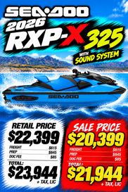 New 2026 Sea-Doo RXP-X 325 (SOUND SYSTEM) 
