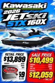 New 2026 Kawasaki JET SKI STX 160X 