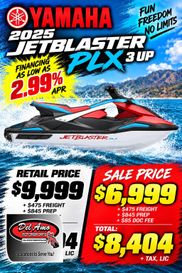 New 2025 Yamaha JETBLASTER DLX (3UP) 