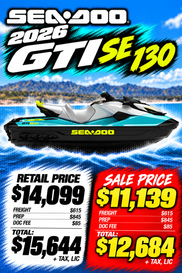 New 2026 Sea-Doo GTI SE 130 (SOUND SYSTEM) 