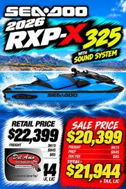 New 2026 Sea-Doo RXP-X 325 (SOUND SYSTEM) 