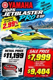 New 2025 Yamaha JETBLASTER PRO (2UP) 