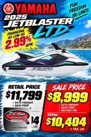 New 2025 Yamaha JETBLASTER LTD 