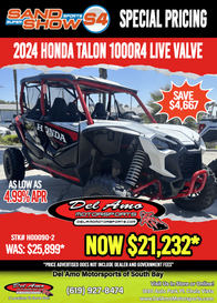 2024 Honda TALON 1000R4 FOX LIVE VALVE 