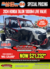 2024 Honda TALON 1000R4 FOX LIVE VALVE