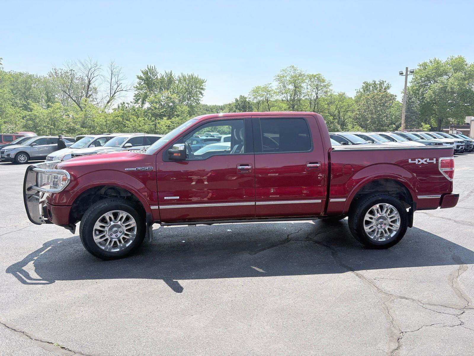 Used 2014 Ford F-150 Platinum with VIN 1FTFW1ET9EFC71077 for sale in Petersburg, IL