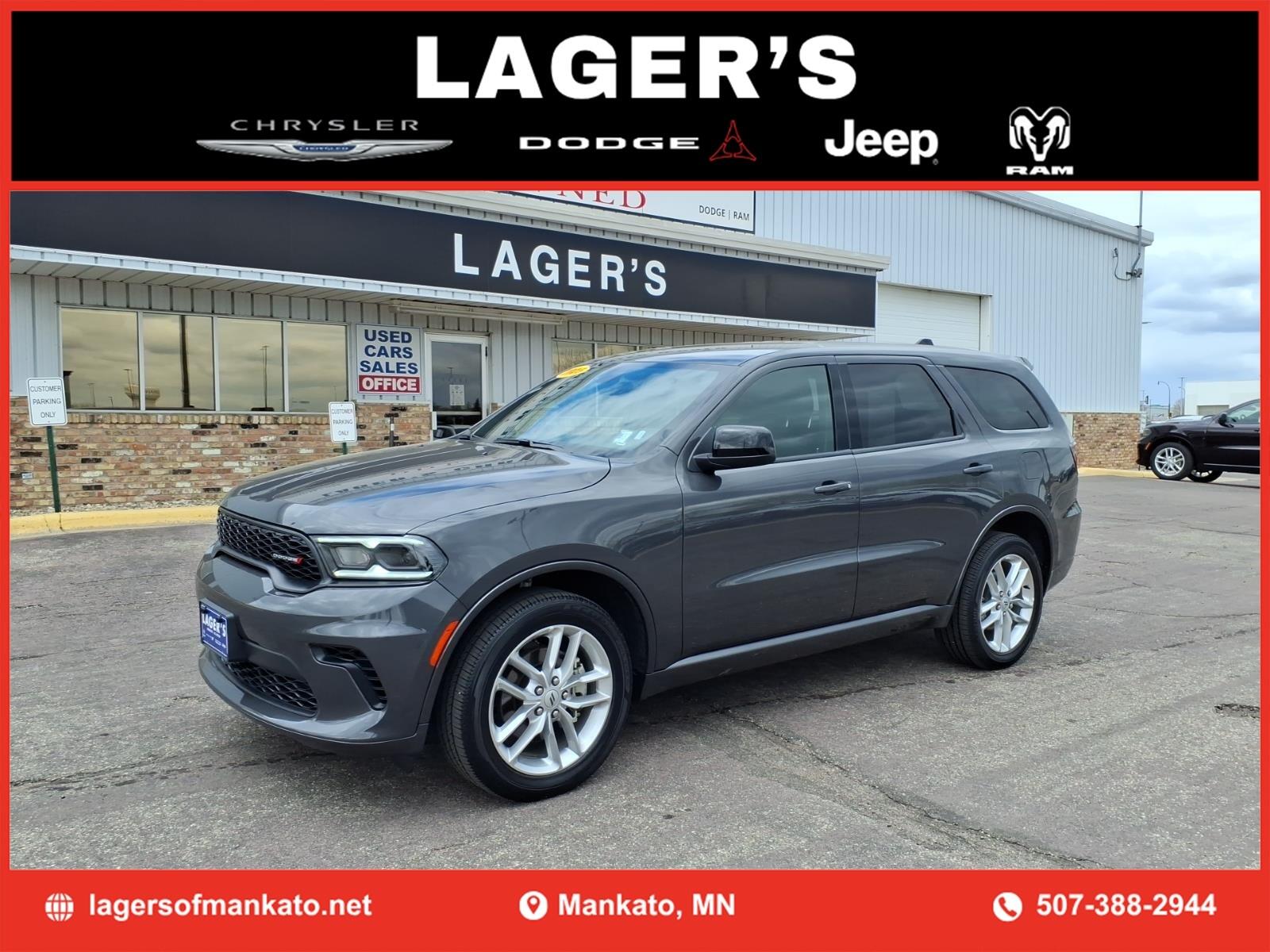 Used 2025 Dodge Durango GT with VIN 1C4RDJDGXSC553975 for sale in Mankato, Minnesota