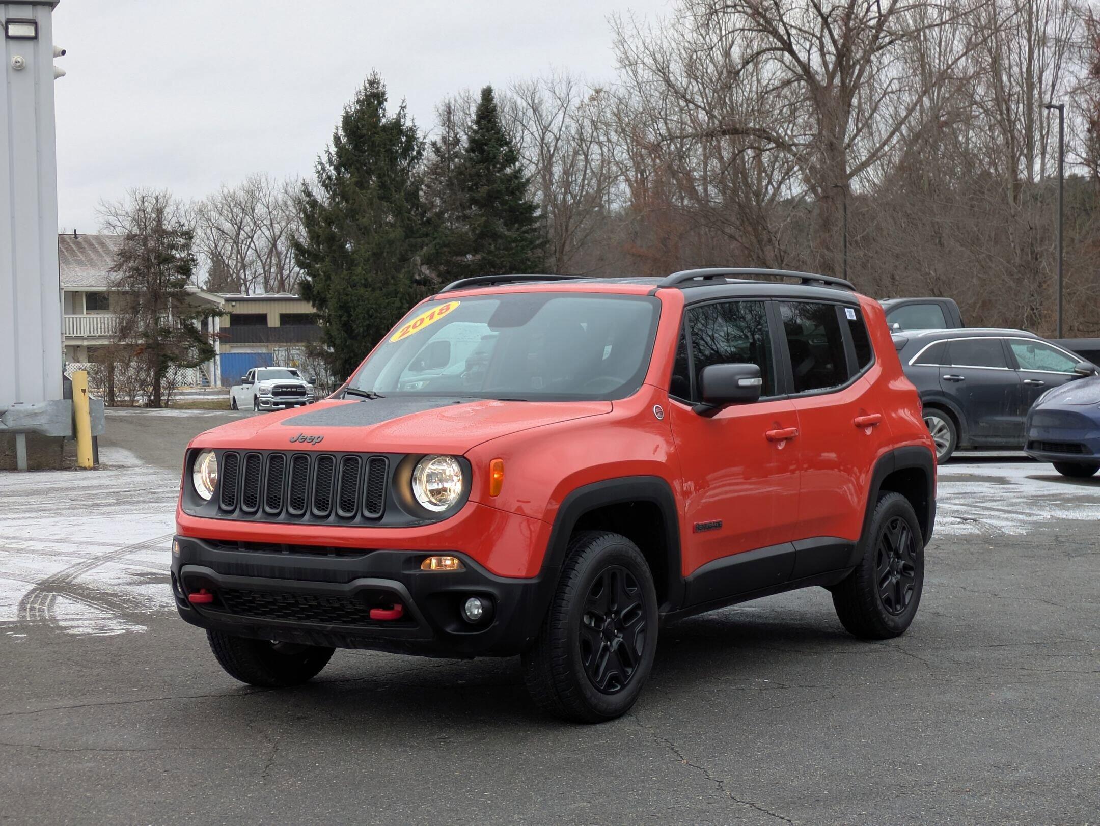 Used 2018 Jeep Renegade Trailhawk with VIN ZACCJBCB0JPH22129 for sale in Brattleboro, VT