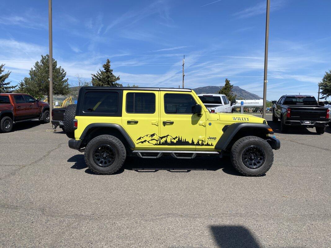 Used 2024 Jeep Wrangler 4xe Willys 4XE with VIN 1C4RJXN61RW168573 for sale in Island City, OR