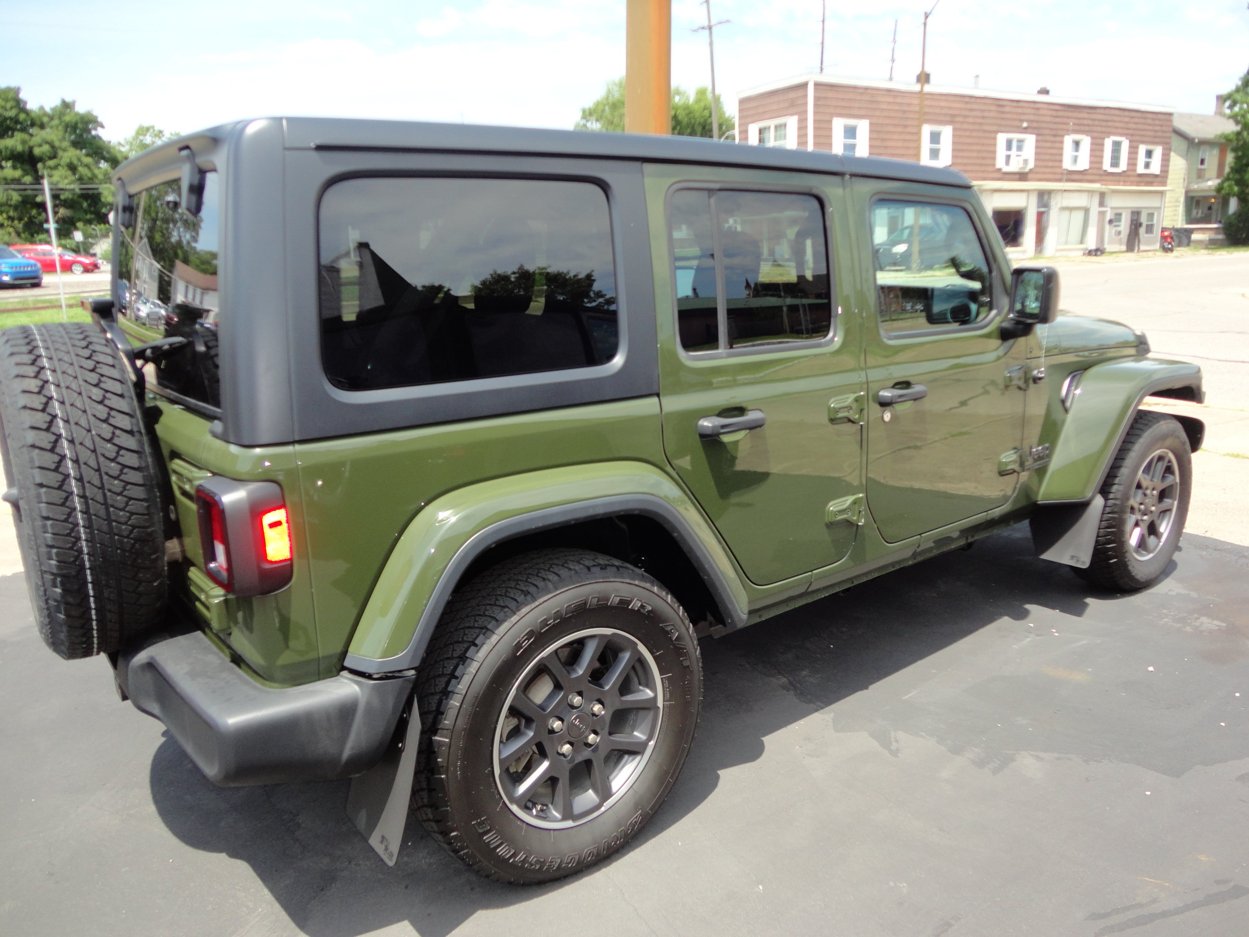 Used 2021 Jeep Wrangler Unlimited 80TH with VIN 1C4HJXDN8MW568708 for sale in Connersville, IN