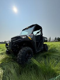 2024 Polaris Ranger 1000 EPS in a White exterior color. Mettler Implement mettlerimplement.com 