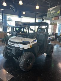 2024 POLARIS OFF ROAD RANGER XP KINETIC EV  in a WHITE exterior color. Kent Powersports of Austin 512-268-8609 kps-austin-honda.com 