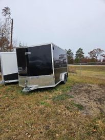 2023 Ez-Hauler EZ HAULER 7.5 X 14' ENCLOSED TRAILER - BLACK  in a Black exterior color. Up North Power & Sports 218-237-5670 upnorthpowermn.com 