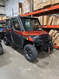 2025 Polaris RANGER CREW XP 1000 NS ED PREM - ORNGE RST Premium w/ TIP OUT Windshield 