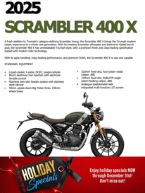 2025 Triumph SCRAMBLER 400 X 