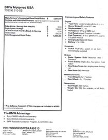 New 2025 BMW G 310 GS 