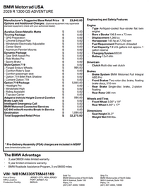 2026 BMW R 1300 GS Adventure Option 719  Foraged Wheels