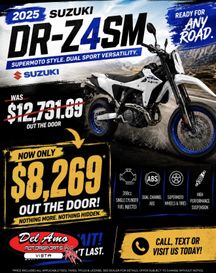 New 2025 Suzuki DR-Z4SM 