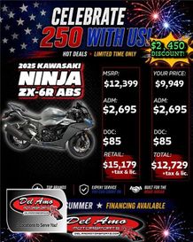 New 2025 Kawasaki NINJA ZX-6R ABS 