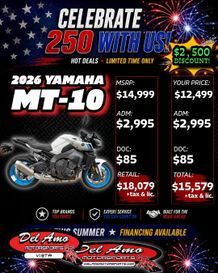 New 2026 Yamaha MT-10 