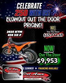 New 2025 KTM 450 SX-F 