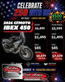 New 2026 CFMOTO IBEX 450 