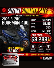 New 2026 Suzuki BURGMAN 400 