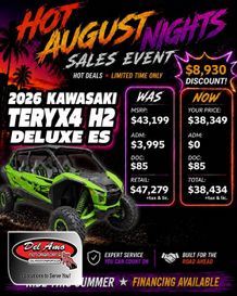 New 2026 Kawasaki TERYX4 H2 DELUXE ES 
