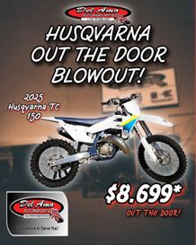 New 2025 Husqvarna TC 150 