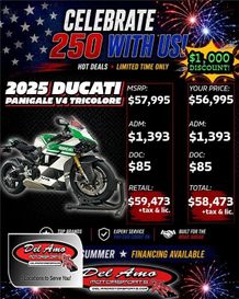 Used 2025 Ducati PANIGALE V4 TRICOLORE 
