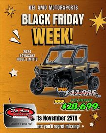 New 2024 Kawasaki RIDGE LIMITED  in a METALLIC SHADOW GOLD exterior color. Del Amo Motorsports of Redondo Beach (424) 390-7811 delamomotorsports.com 