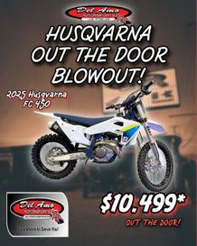 New 2025 Husqvarna FC 450 