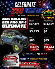 New 2025 Polaris RZR PRO XP 4 ULTIMATE 