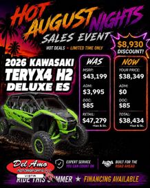 New 2026 Kawasaki TERYX4 H2 DELUXE ES 