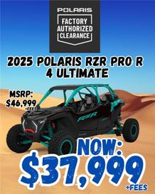 New 2025 Polaris RZR PRO R 4 ULTIMATE 