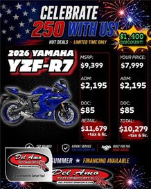 New 2026 Yamaha YZF-R7 
