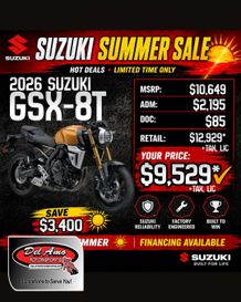 New 2026 Suzuki GSX-8T 