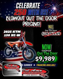 New 2025 KTM 150 XC-W 