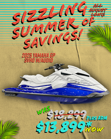 New 2025 Yamaha GP SVHO W/AUDIO 