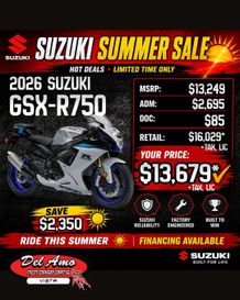 New 2026 Suzuki GSX-R750 