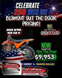 New 2025 KTM 450 SX-F 