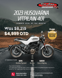2023 HUSQVARNA VITPILEN 401  in a WHITE exterior color. Del Amo Motorsports of Los Angeles (562) 262-9181 delamomotorsports.com 