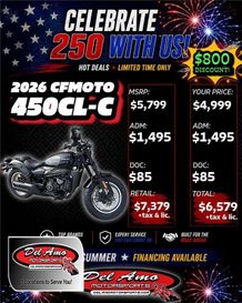 New 2026 CFMOTO 450CL-C 