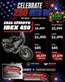 New 2026 CFMOTO IBEX 450 