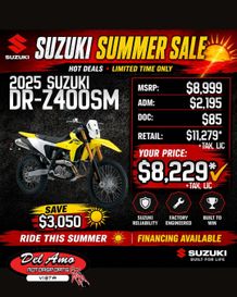 New 2025 Suzuki DR-Z4SM 